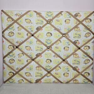 Vintage Baby Old Fashioned French Memo Board Handmade In VT 16x20in NWOT